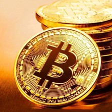 Kayamu Bitcoin Madeni Hatıra Parası Madeni Bitcoin Hediye Sikke Para (K0)