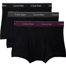 Calvin Klein Erkek Slim Fit Beli Lastikli Logo Yazılı Mor Boxer 000NB4002A-618
