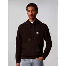 Calvin Klein Erkek Normal Kalıp Fermuarlı Kapüşonlu Uzun Kollu Siyah Sweatshirt LV04RG269G-UB1