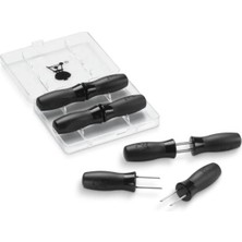 Weber 6489 Corn Holder Set – Mısır Saplama Seti (Paslanmaz Çelik; 8 Parça Interlock Depolama Kutulu)