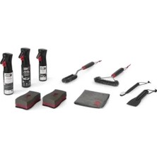 Weber Cleaning Kit For Enamel Gas Barbecues – Tüm Gaz Modelleri Komple Temizlik Seti | Fırçalar, Temizleyiciler, Sünger, Bez & Yağ Spreyi