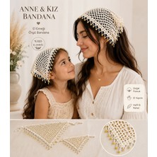 Bh Teknoloji Giyim Takı Aksesuar El Örgüsü Anne Kız Boncuklu Bandana (2 Adet)
