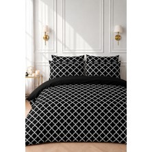 More Home Lastikli Çarşaflı Nevresim Takımı Tek Kişilik - Motif Desen