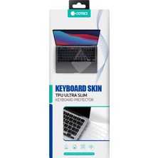 Coteci Neo Leke Tutmaz Yıkanabilir MacBook Air / Pro Uyumlu Ince Tpu Klavye Koruyucu | Şeffaf