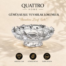 Gümüş Kuşlu Yuvarlak Lokumluk