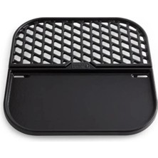 Weber Grill & Griddle Station 8858 – Gourmet Bbq System Porcelain-Emaye Kaplı Döküm | Iki Yüzeyli Izgara & Plancha Kombinasyonu
