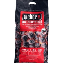 Weber 1759166 Briket Kömür 8 kg – Uzun Süreli ve Dengeli Yanış