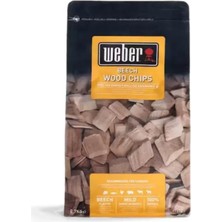 Weber 17622 Beech Wood Chips 700 G – %100 Doğal Kayın Odunu Tütsüsü (Fsc Sertifikalı)