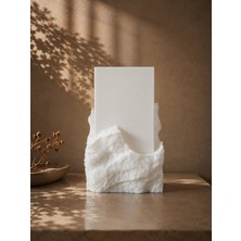 Masaüstü Dekoratif Lamba Monolith | Kaya Formlu Oyun Odası Çalışma Masası Ambiyans Beyaz | E27 LED Ampul Dahil | Gece Lambası | Glax | Modern Aydınlatma