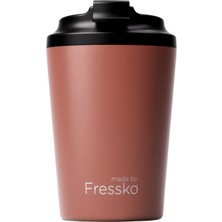 Made By Fressko Camino Içi Seramik Çelik Yeniden Kullanılabilir Kahve Bardağı Yalıtımlı Termal Kupa Mug 340 ml