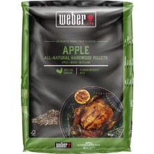 Weber Apple All‑natural Hardwood Pellets – %100 Elma Ağacı Pellet, 8 kg Torba (Model: 3401055)