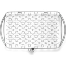 Weber Grilling Basket 6471 – Large Vegetable & Seafood Basket Büyük Sebze ve Deniz Ürünleri Pişirme Sepeti Paslanmaz Çelik Tel | Derin Sepet Tasarımı | Çok Yönlü Pişirme