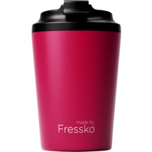 Made By Fressko Camino Içi Seramik Çelik Yeniden Kullanılabilir Kahve Bardağı Yalıtımlı Termal Kupa Mug 340 ml
