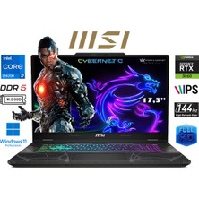 MSI Msı cyborg 17 B13WFKG Intel Core I7 13620H 32GB 2tb SSD RTX5060 W11 Pro 17.3" Fhd 144Hz Taşınabilir Bilgisayar Prestij