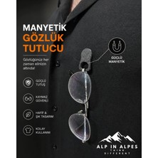 Alp in Alpes Gözlük Düşmesini Bitiren Manyetik Tutucu – Kıyafete Zarar Vermez (Esnek)