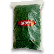 Ekoset Kauçuk Paket Ambalaj Para Lastiği 70 mm Yeşil 1 kg