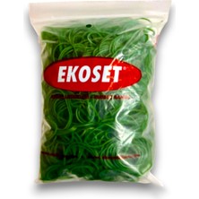 Ekoset Kauçuk Renkli Paket Ambalaj Para Lastiği Yeşil 70 mm 1000'LI