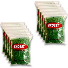 Ekoset Kauçuk Renkli Paket Ambalaj Para Lastiği Yeşil 70 mm 10000'li