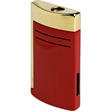 St. Dupont 020174 St Dupont Maxijet Burgundy And Golden Çakmak