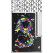 St. Dupont C16527 St Dupont Ligne 2 Chrome Dragon Black Çakmak