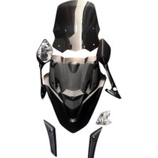 Yamaha Nmax 125/155 2021-2024 Modifiye Katlanır Ayna Spoiler ve Siperlik Cam Seti | MOTO11