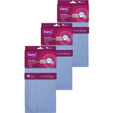 Parex Mikrofiber Çok Amaçlı Bez Mavi Üçlü Paket