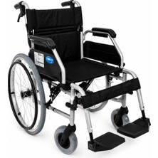 Baymedikal Comfort Plus Hafif Alüminyum Tekerlekli Sandalye | Rahat, Katlanabilir Model DM-9081 Procare 50 cm