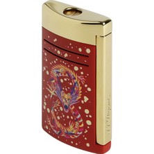 St. Dupont 020176 St Dupont Maxijet Burgundy And Golden Dragon Çakmak