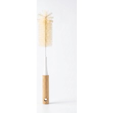 Makri Home Bambu Saplı Uzun Şişe, Sürahi ve Termos Temizleme Fırçası, 33 cm
