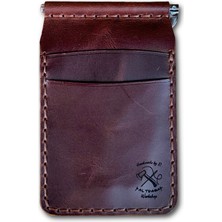 Balthazar Workshop Hakiki Deri El Yapımı Para Klipsli Minimalist Cüzdan Kartlık Erkek (Solaire Modeli)