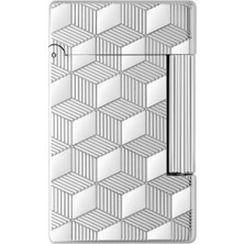 St. Dupont 020840 St Dupont Inital Guilloche Silver Çakmak