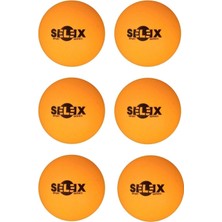 Selex 6'lı Deluxe Pinpon Topu Masa Tenisi Topu Özel Kutusunda 6 Adet Beyaz