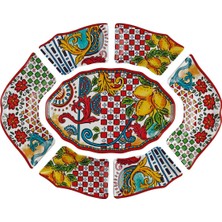 LuckyArt Lucky Art Lemozia Melamin 7 Parça Meze ve Sunum Seti Lybf 019