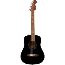 Fender California Standard Redondo Mini Black W/bag Akustik Gitar