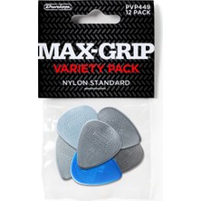 Jim Dunlop PVP449 Pick Nylon Max-Grip 12'li Paket Pena