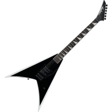 Jackson Pro Serisi Wes Borland King V Abanoz Klavye Black W White Bevels Elektro Gitar