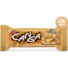 Eti Canga Gold Yer Fıstıklı Karamelli Nuga Bar 40 G x 16 Adet