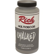 Rich Multi Decor Chalked Akrilik Boya 500 cc İs Siyah