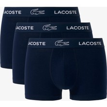 Lacoste Erkek 3'lü Lacivert Boxer 5H3583 166