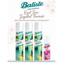 Batiste Original & Blush Kuru Şampuan 4'lü Set - 3X200 ml + 50 ml Seyahat Boy