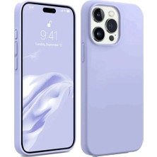 Apple Iphone 15 Pro Kılıf First Silikon - Lila ITDHMN-GO4823