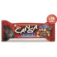 Eti Canga Yerfıstığı Kaplı Kakaolu Kremalı Gofret 34 G x 16 Adet