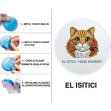 Bosphorus Sıa Kahverengi Kedi Cep Sobası,el Isıtıcı,sıcak Su Torbası Pvc  10X9,5CM