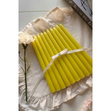 Mak Candle Şamdan Mum 10'lu Sarı
