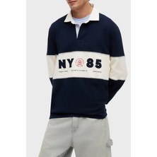 Tommy Jeans Renk Bloklu Relaxed Fit Polo Yaka Sweat Erkek Polo Yaka Sweat DM0DM23162 C1G