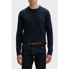 Tommy Jeans Pamuklu Regular Fit Bisiklet Yaka Kazak Erkek Kazak DM0DM22853 C1G