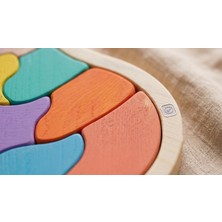 Woodifay Atölye Ahşap Eğitici Yapboz Oyun Seti – Montessori Renkli Armut Bultak Puzzle Zeka Geliştirici Oyuncak