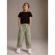 Ays Bebe Kargo Cepli Kız Çocuk Jogger Pantolon Zr