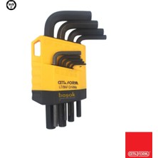 Ceta Form Cetaform 1/16'' - 3/8'' Inch Allen Takımı 9 Parça LT/9AF