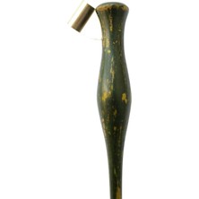Sanathobi El Yapımı Copperplate Obliq Kalem Sapı, Gölge Yazı, Kahverengi Desenli, Ardıç Ağacı-Y4